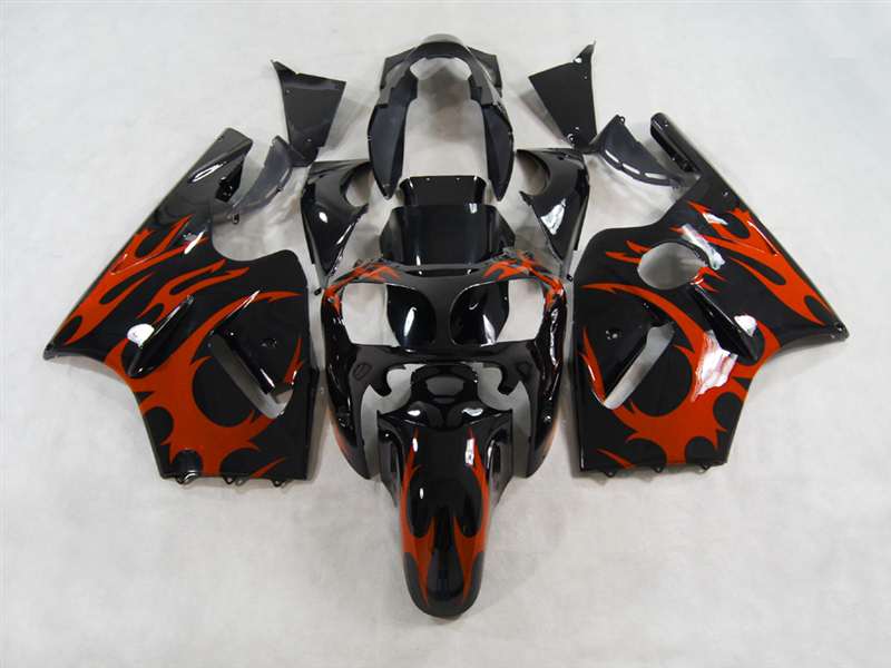 Motorcycle Fairings Kit - 2000-2001 Kawasaki ZX12R Red Tribal Fairings | NK10001-9