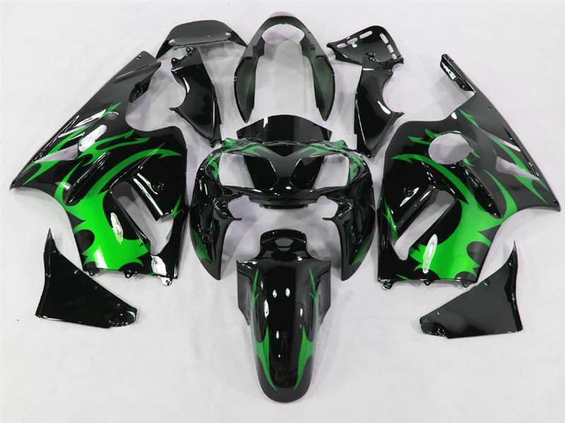 Motorcycle Fairings Kit - 2002-2005 Kawasaki ZX12R Tribal Green Fairings | NK10205-10 Motorcycle Fairings Kit - 2002-2005 Kawasaki ZX12R Tribal Green Fairings | NK10205-10