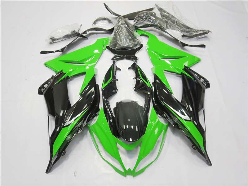 2013-2017 Kawasaki ZX6R OEM Style Green/Black Fairings 2013-2017 Kawasaki ZX6R OEM Style Green/Black Fairings