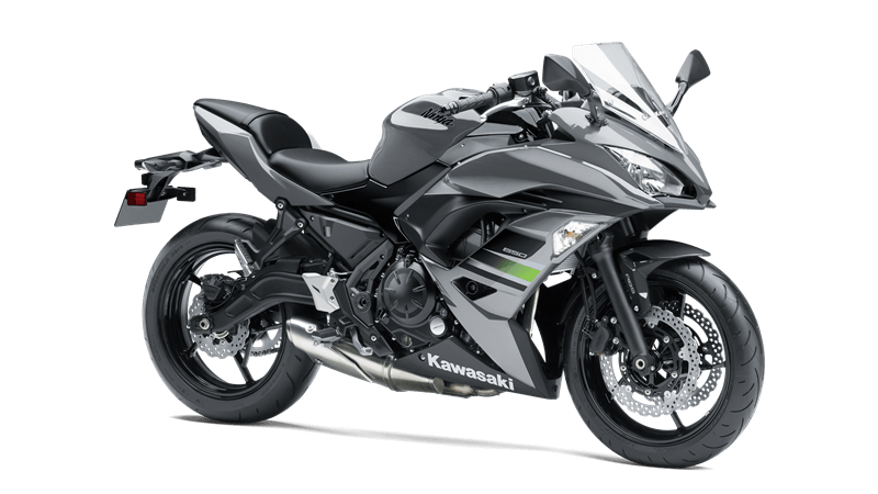 Motorcycle Fairings Kit - 2017-2022 Kawasaki Ninja 650R / ER6s Grey/Green Fairings | NK61719-3