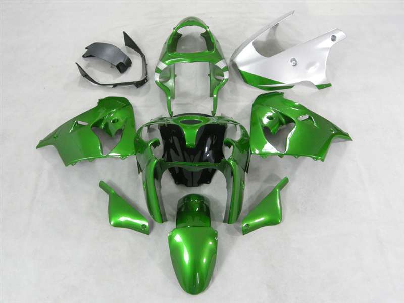 Motorcycle Fairings Kit - 2000-2001 Kawasaki ZX9R Dark Metallic Green Fairings | NK90001-3 Motorcycle Fairings Kit - 2000-2001 Kawasaki ZX9R Dark Metallic Green Fairings | NK90001-3