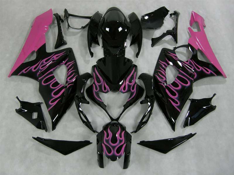 Motorcycle Fairings Kit - Pink Flame 2005-2006 Suzuki GSXR 1000 Motorcycle Fairings | NS10506-28 Motorcycle Fairings Kit - Pink Flame 2005-2006 Suzuki GSXR 1000 Motorcycle Fairings | NS10506-28