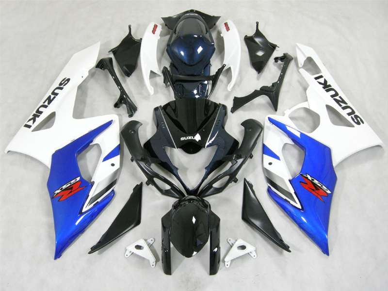 Motorcycle Fairings Kit - 2005-2006 Suzuki GSXR 1000 White/Blue OEM Style Fairings | NS10506-31 Motorcycle Fairings Kit - 2005-2006 Suzuki GSXR 1000 White/Blue OEM Style Fairings | NS10506-31