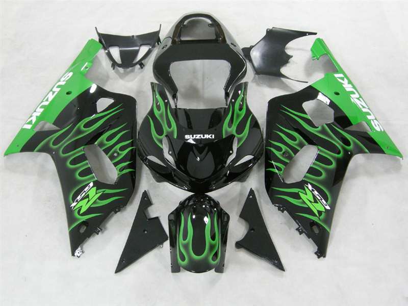 Motorcycle Fairings Kit - Fire Green 2000-2003 Suzuki GSXR 600 750 Motorcycle Fairings | NS60003-12
