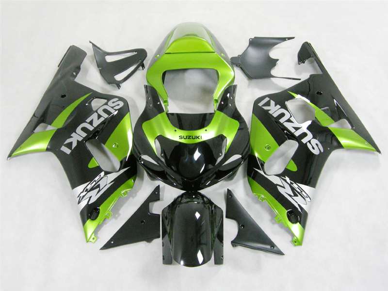 Motorcycle Fairings Kit - Metallic Green/Black 2000-2003 Suzuki GSXR 600 750 Motorcycle Fairings | NS60003-17