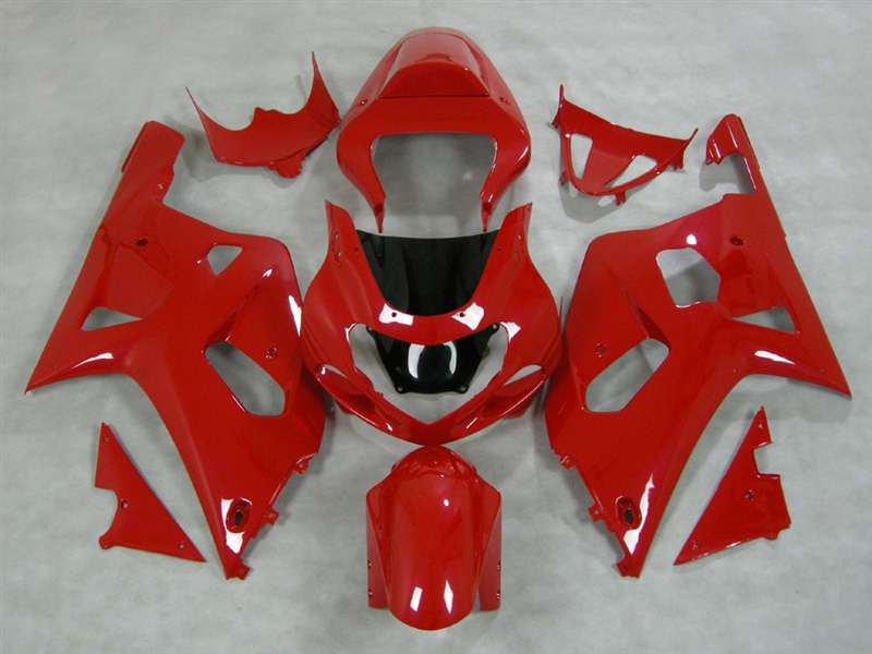 Motorcycle Fairings Kit - Solid Red 2000-2003 Suzuki GSXR 600 750 Motorcycle Fairings | NS60003-27 Motorcycle Fairings Kit - Solid Red 2000-2003 Suzuki GSXR 600 750 Motorcycle Fairings | NS60003-27