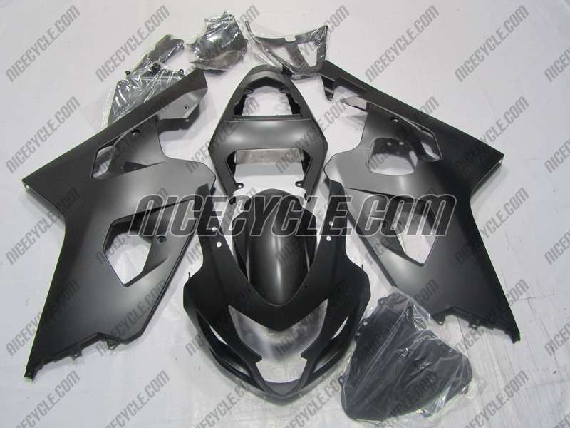 Motorcycle Fairings Kit - Satin Black 2004-2005 Suzuki GSXR 600 750 Motorcycle Fairings | NS60405-14 Motorcycle Fairings Kit - Satin Black 2004-2005 Suzuki GSXR 600 750 Motorcycle Fairings | NS60405-14