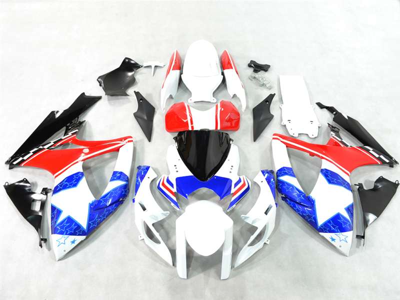 Motorcycle Fairings Kit - 2006-2007 Suzuki GSXR 600 750 Nicky Hayden Fairings | NS60607-20 Motorcycle Fairings Kit - 2006-2007 Suzuki GSXR 600 750 Nicky Hayden Fairings | NS60607-20