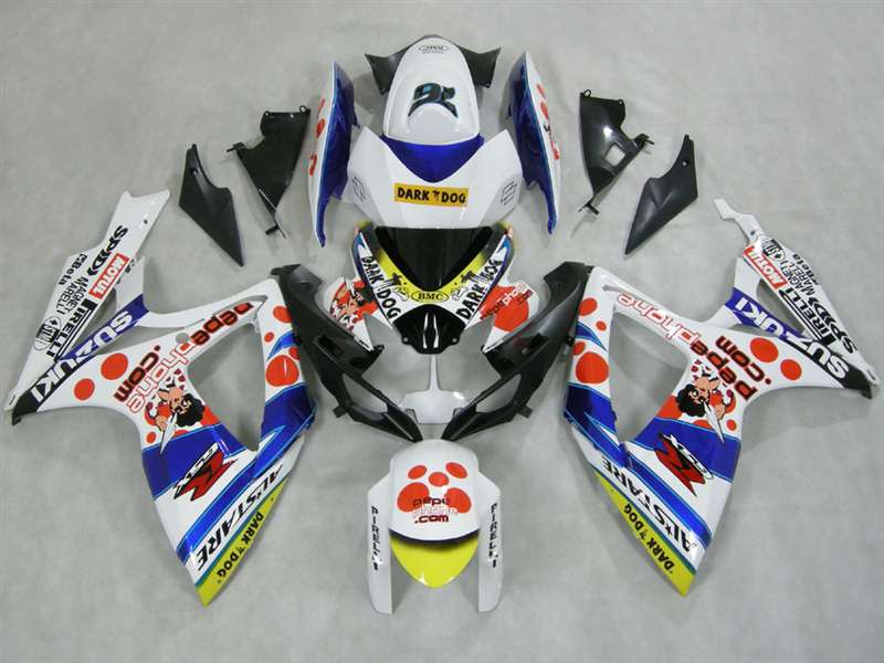 Motorcycle Fairings Kit - Dark Dog 2006-2007 Suzuki GSXR 600 750 Motorcycle Fairings | NS60607-34