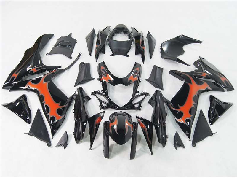 Motorcycle Fairings Kit Suzuki GSXR600-750 2011-2027 | Orange/Black/Tribal Tribal Fairings | #NS61117-3 Motorcycle Fairings Kit Suzuki GSXR600-750 2011-2027 | Orange/Black/Tribal Tribal Fairings | #NS61117-3