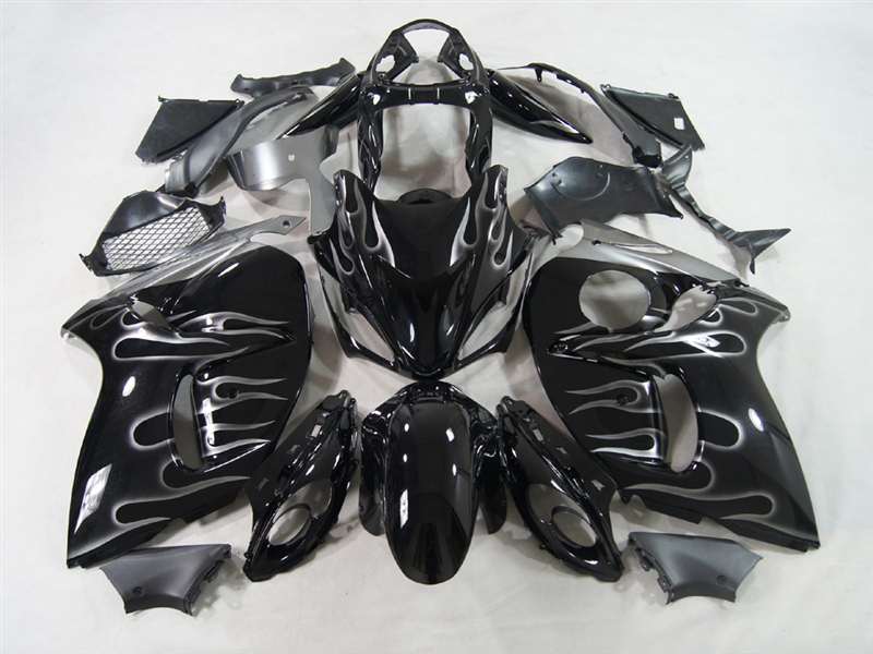 Motorcycle Fairings Kit - 2008-2020 Suzuki GSX1300R Hayabusa Ghost Flames Fairings | NSH0817-2 Motorcycle Fairings Kit - 2008-2020 Suzuki GSX1300R Hayabusa Ghost Flames Fairings | NSH0817-2