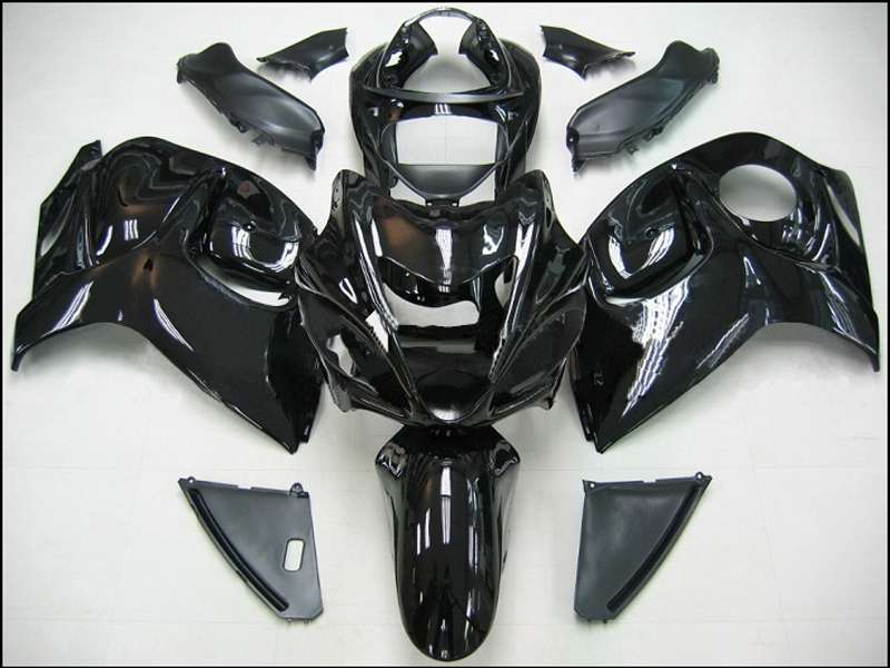 Motorcycle Fairings Kit - 2008-2020 Suzuki GSX1300R Hayabusa Glossy Black Fairings | NSH0817-6 Motorcycle Fairings Kit - 2008-2020 Suzuki GSX1300R Hayabusa Glossy Black Fairings | NSH0817-6