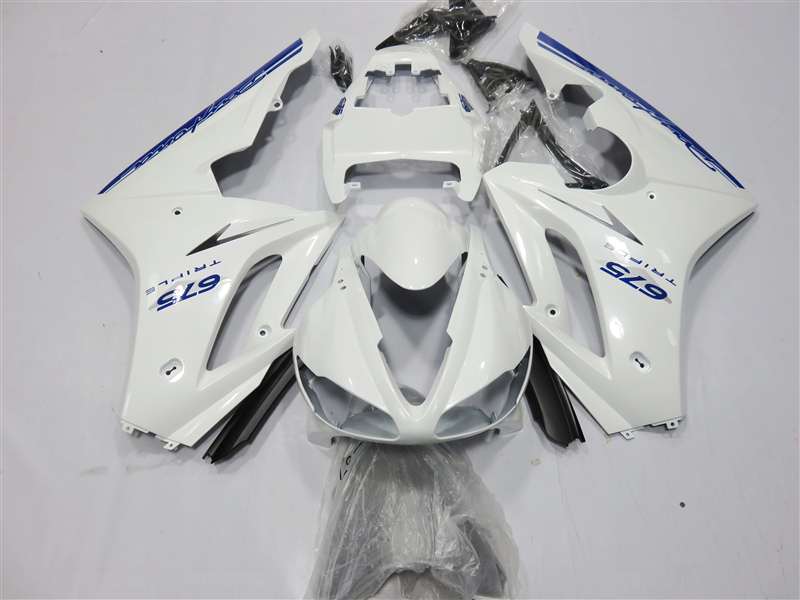 Motorcycle Fairings Kit - 2009-2012 Triumph Daytona 675 Blue/White Fairings | NT60912-9 Motorcycle Fairings Kit - 2009-2012 Triumph Daytona 675 Blue/White Fairings | NT60912-9