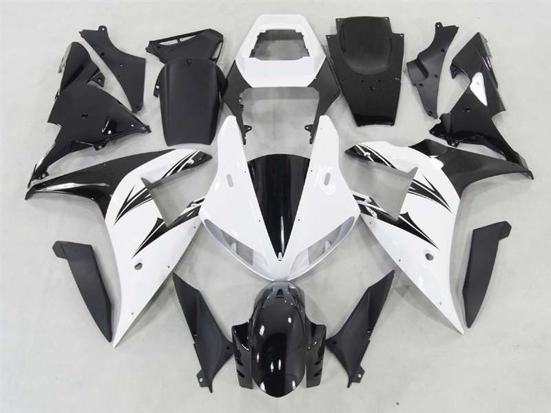 Motorcycle Fairings Kit - White/Black 2002-2003 Yamaha YZF R1 Motorcycle Fairings | NY10203-6 Motorcycle Fairings Kit - White/Black 2002-2003 Yamaha YZF R1 Motorcycle Fairings | NY10203-6