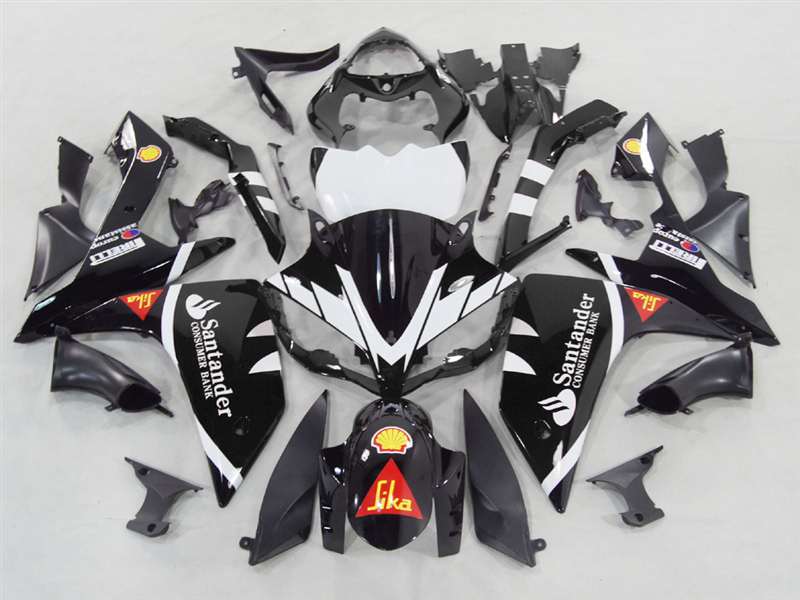Motorcycle Fairings Kit - 2007-2008 Yamaha YZF R1 Black Santander Fairings | NY10708-24 Motorcycle Fairings Kit - 2007-2008 Yamaha YZF R1 Black Santander Fairings | NY10708-24