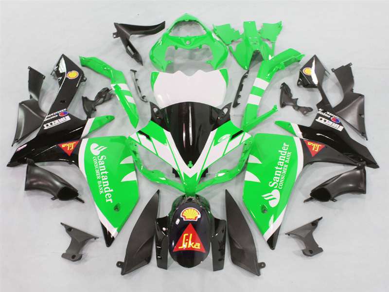 Motorcycle Fairings Kit - 2007-2008 Yamaha YZF R1 Green Santander Fairings | NY10708-26 Motorcycle Fairings Kit - 2007-2008 Yamaha YZF R1 Green Santander Fairings | NY10708-26