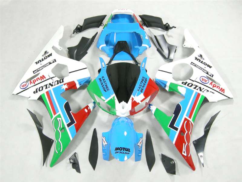 Motorcycle Fairings Kit - Yamaha 2003-2005 YZF R6 and 2006-2009 R6S FIAT Motorcycle Fairings | NY60305-17 Motorcycle Fairings Kit - Yamaha 2003-2005 YZF R6 and 2006-2009 R6S FIAT Motorcycle Fairings | NY60305-17