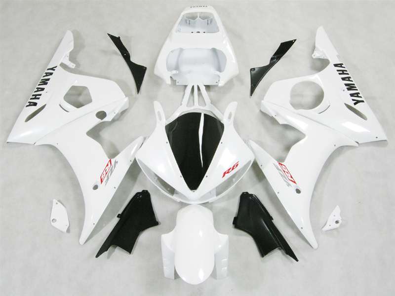 Motorcycle Fairings Kit - Pearl White Yamaha 2003-2005 YZF R6 and 2006-2009 R6S Motorcycle Fairings | NY60305-29 Motorcycle Fairings Kit - Pearl White Yamaha 2003-2005 YZF R6 and 2006-2009 R6S Motorcycle Fairings | NY60305-29