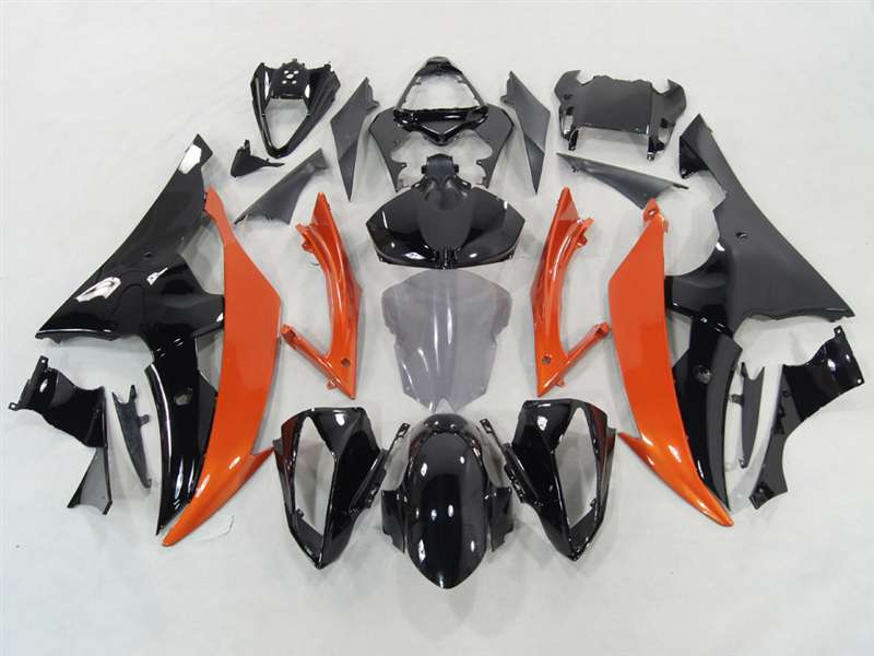Motorcycle Fairings Kit - Yamaha YZF-R6 2008-2016 Fair Orange/Black ing Kit | NY60816-22