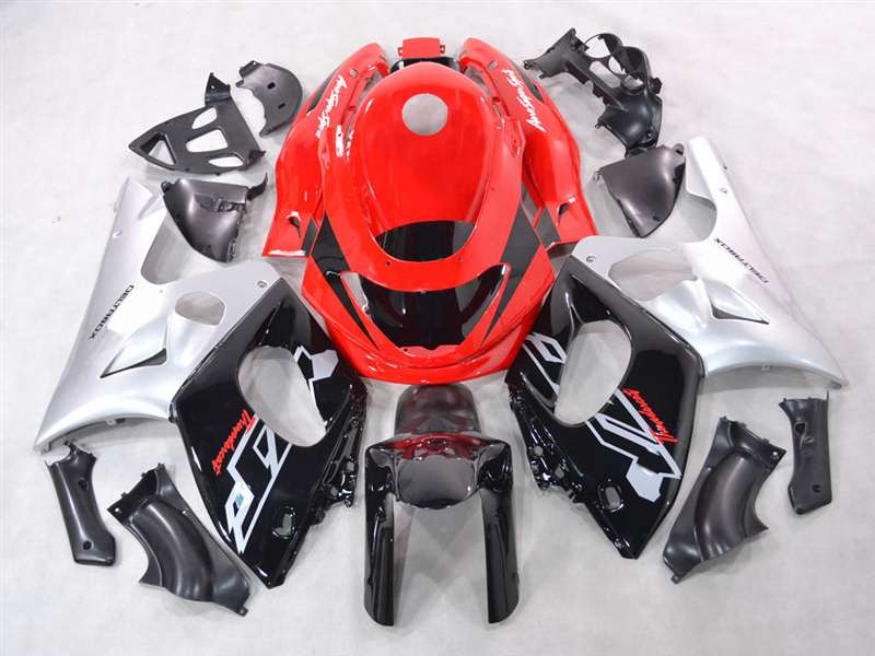 Motorcycle Fairings Kit - Silver Red OEM Style 1997-2007 Yamaha YZF 600R Motorcycle Fairings | NY69707-10 Motorcycle Fairings Kit - Silver Red OEM Style 1997-2007 Yamaha YZF 600R Motorcycle Fairings | NY69707-10