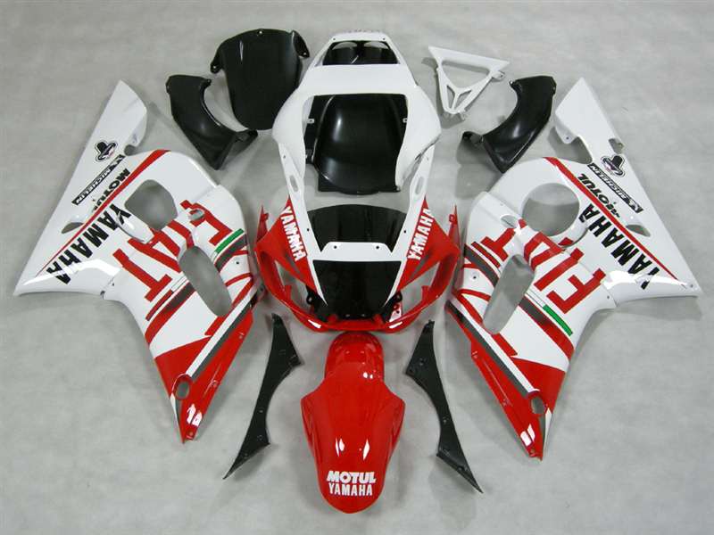 Motorcycle Fairings Kit - 1998-2002 Yamaha YZF R6 Red FIAT Fairings | NY69802-10 Motorcycle Fairings Kit - 1998-2002 Yamaha YZF R6 Red FIAT Fairings | NY69802-10