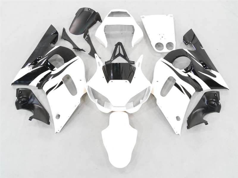 Motorcycle Fairings Kit - 1998-2002 Yamaha YZF R6 Black/White Fairings | NY69802-29 Motorcycle Fairings Kit - 1998-2002 Yamaha YZF R6 Black/White Fairings | NY69802-29