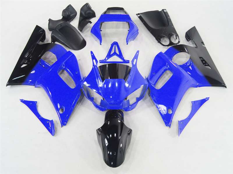 Motorcycle Fairings Kit - 1998-2002 Yamaha YZF R6 Black/Blue Fairings | NY69802-49 Motorcycle Fairings Kit - 1998-2002 Yamaha YZF R6 Black/Blue Fairings | NY69802-49