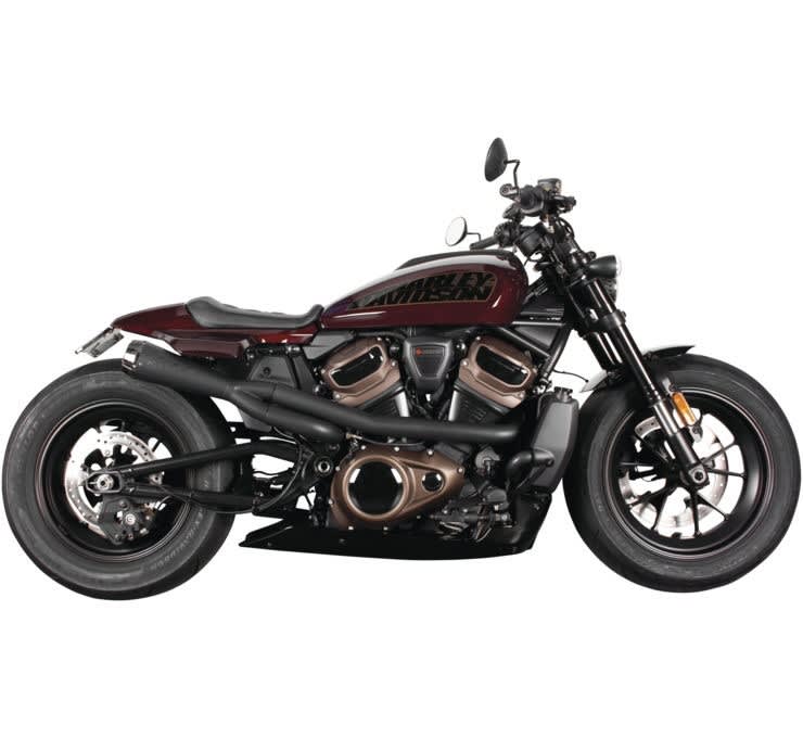 Two Brothers Racing 2-Into-1 Comp-S Exhaust Ceramic Black For Harley Sportster