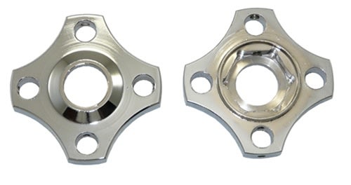 Preload Adjusters (2 pack), Chrome Aluminum (Product code: PAD101CH) Preload Adjusters (2 pack), Chrome Aluminum (Product code: PAD101CH)