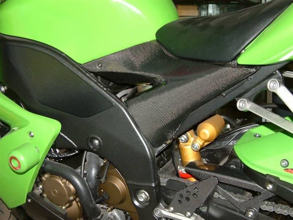 Kawasaki ZX10R (2004-2005) Side Panels (pair) - REAL CARBON FIBER