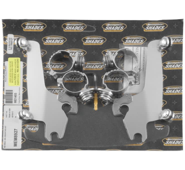 Memphis Shades Sportshield Trigger-Lock For Harley Davidson - Mount Kit - Polished Memphis Shades Sportshield Trigger-Lock For Harley Davidson - Mount Kit - Polished