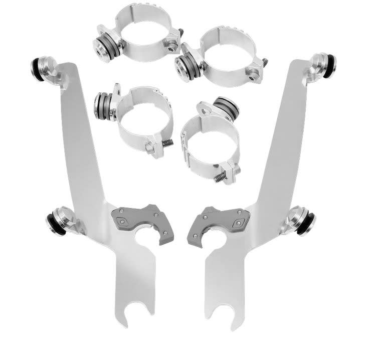 Memphis Shades Sportshield Trigger-Lock For Harley Davidson - Mount Kit - Polished Memphis Shades Sportshield Trigger-Lock For Harley Davidson - Mount Kit - Polished