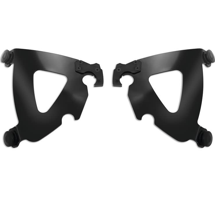 Memphis Shades Road Warrior Fairings Trigger-Lock Mounting Kits for Harley Davidson, Plates Only - Black Memphis Shades Road Warrior Fairings Trigger-Lock Mounting Kits for Harley Davidson, Plates Only - Black