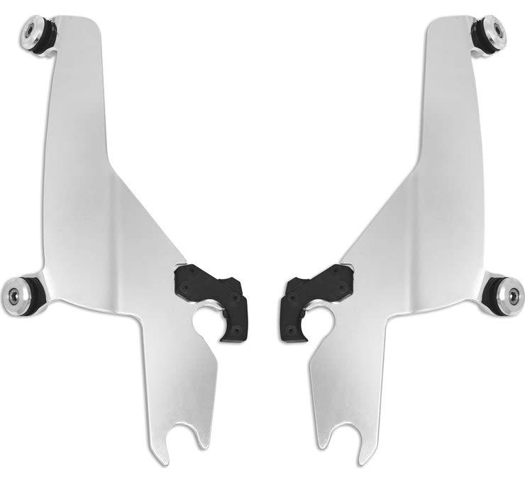 Memphis Shades Sportshield Trigger-Lock For Harley Davidson - Plates Only - Polished Memphis Shades Sportshield Trigger-Lock For Harley Davidson - Plates Only - Polished