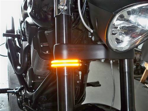SBL Victory Hammer 56mm Double Stack Razor Fork LED Turn Signals, '06-'14 SBL Victory Hammer 56mm Double Stack Razor Fork LED Turn Signals, '06-'14