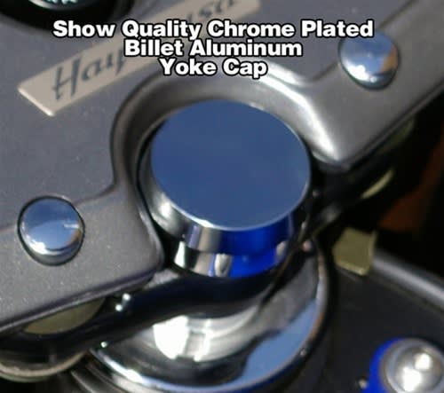 Chrome Fork Yoke Caps Chrome Fork Yoke Caps