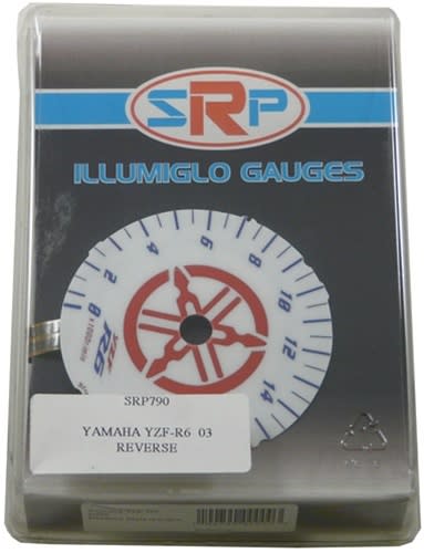 YAMAHA YZF R6 2003-2005 REVERSE STYLE ILLUMIGLOW FACE GAUGE (Product Code # SRP0790)