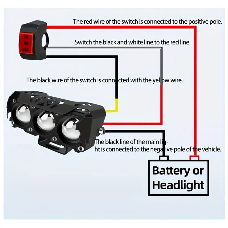 Dual-Color LED Headlight Fog Lamps for Motorcycles – Mini Lens Driving Spotlight Dual-Color LED Headlight Fog Lamps for Motorcycles – Mini Lens Driving Spotlight