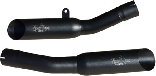 Black VooDoo Dual Exhaust for Kawasaki ZX14 (08-11) (Product code: VEZX14K8B)