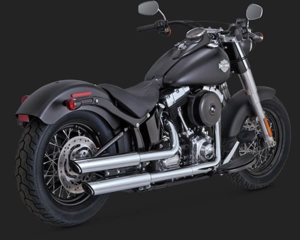 Harley Softail Twin Slash 3" Slip Ons Exhaust Harley Softail Twin Slash 3" Slip Ons Exhaust