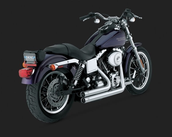 Harley Dyna Shortshots Original Chrome Exhaust Harley Dyna Shortshots Original Chrome Exhaust