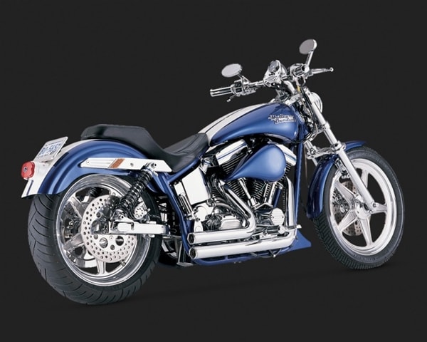 Harley Dyna Shortshots Original Chrome Exhaust Harley Dyna Shortshots Original Chrome Exhaust