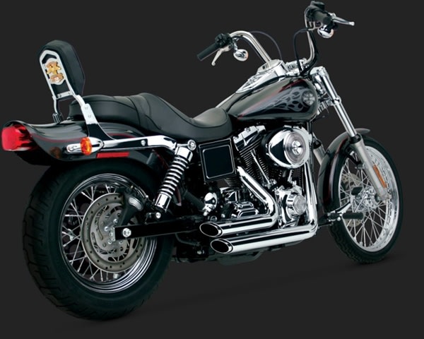 Harley Dyna Shortshots Staggered Chrome Exhaust Harley Dyna Shortshots Staggered Chrome Exhaust