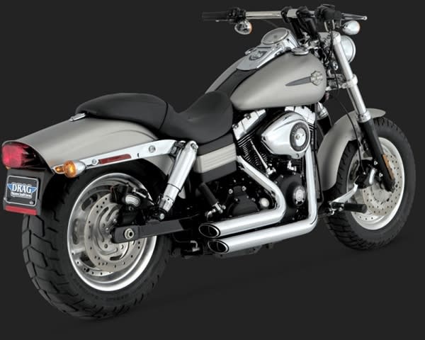 Harley Dyna Shortshots Staggered Chrome Exhaust Harley Dyna Shortshots Staggered Chrome Exhaust