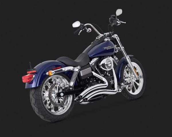 Harley Dyna Big Radius 2-Into-2 Chrome Exhaust Harley Dyna Big Radius 2-Into-2 Chrome Exhaust