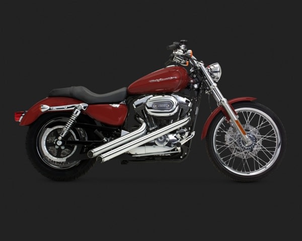 Harley Sportster '04-'13 Chrome Sideshots Exhaust by Vance & Hines
