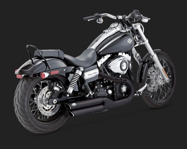 Harley Dyna Twin Slash 3" Slip-Ons Black Exhaust Harley Dyna Twin Slash 3" Slip-Ons Black Exhaust