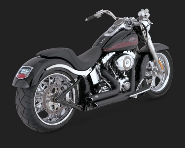 Harley Softail '86-'11 Shortshot Staggered Exhaust Harley Softail '86-'11 Shortshot Staggered Exhaust