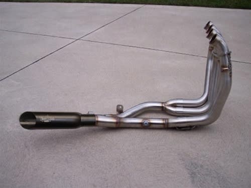VooDoo Exhaust 4 into 1 Natural Finish Pipes w/ Black Muffler Suzuki GSXR 1300R Hayabusa (99-Present) VooDoo Exhaust 4 into 1 Natural Finish Pipes w/ Black Muffler Suzuki GSXR 1300R Hayabusa (99-Present)