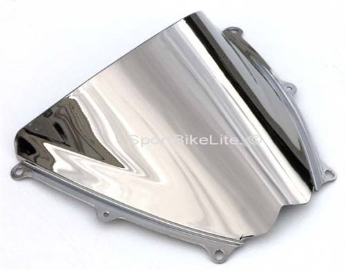 SBL Suzuki GSXR 1000 Double Bubble Chrome Windscreen, '07-'08 SBL Suzuki GSXR 1000 Double Bubble Chrome Windscreen, '07-'08
